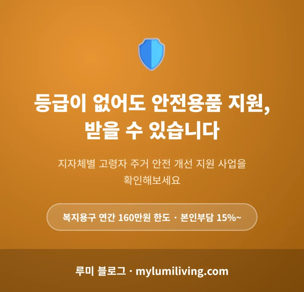 복지용구 지원 절차 안내 인포그래픽