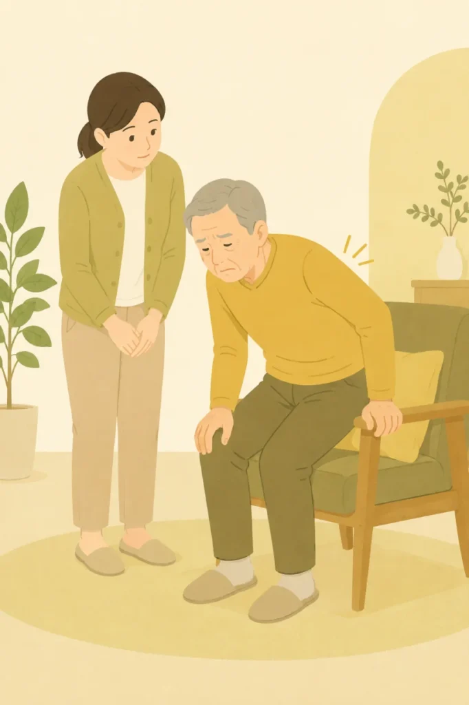 근감소증 신호 관찰하는 보호자