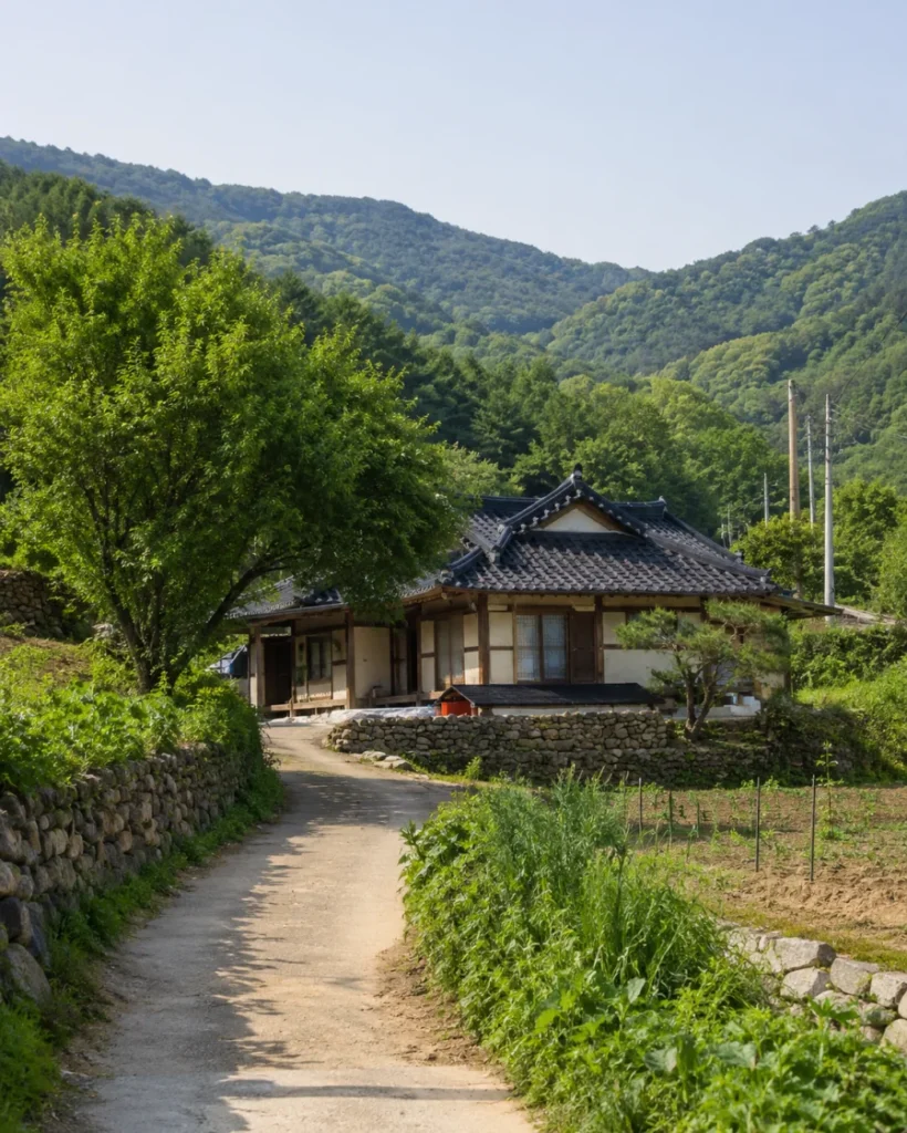 산간 지역에 위치한 어르신의 자택 모습